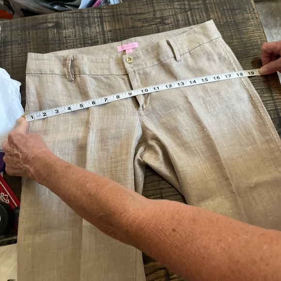 Lilly Pulitzer Gold Linen Pants - Picture 10 of 10
